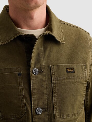PME Legend Overgangsjakke 'Worker jacket with multiple pockets' i grøn