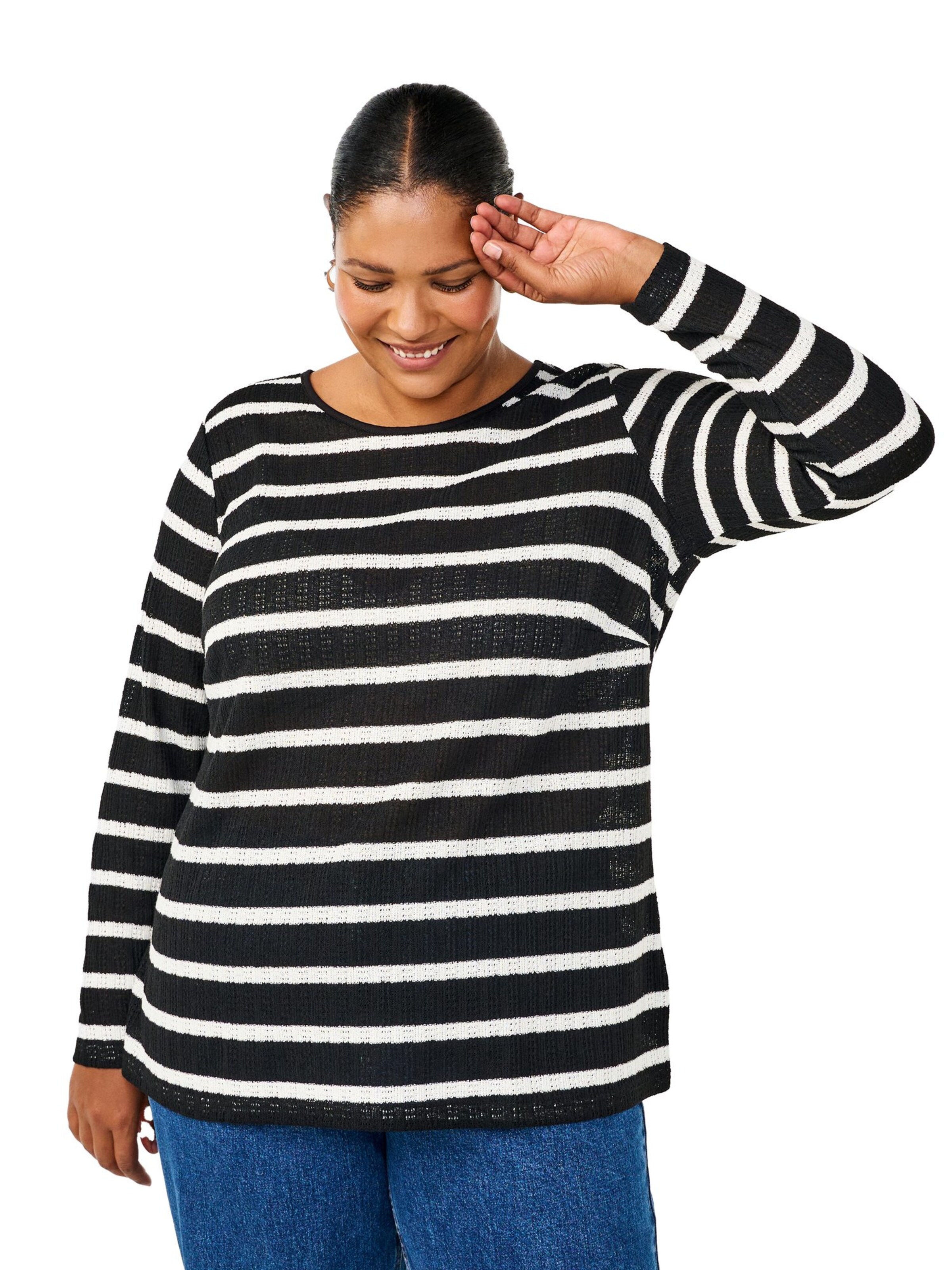 Zizzi Shirts i sort: forside