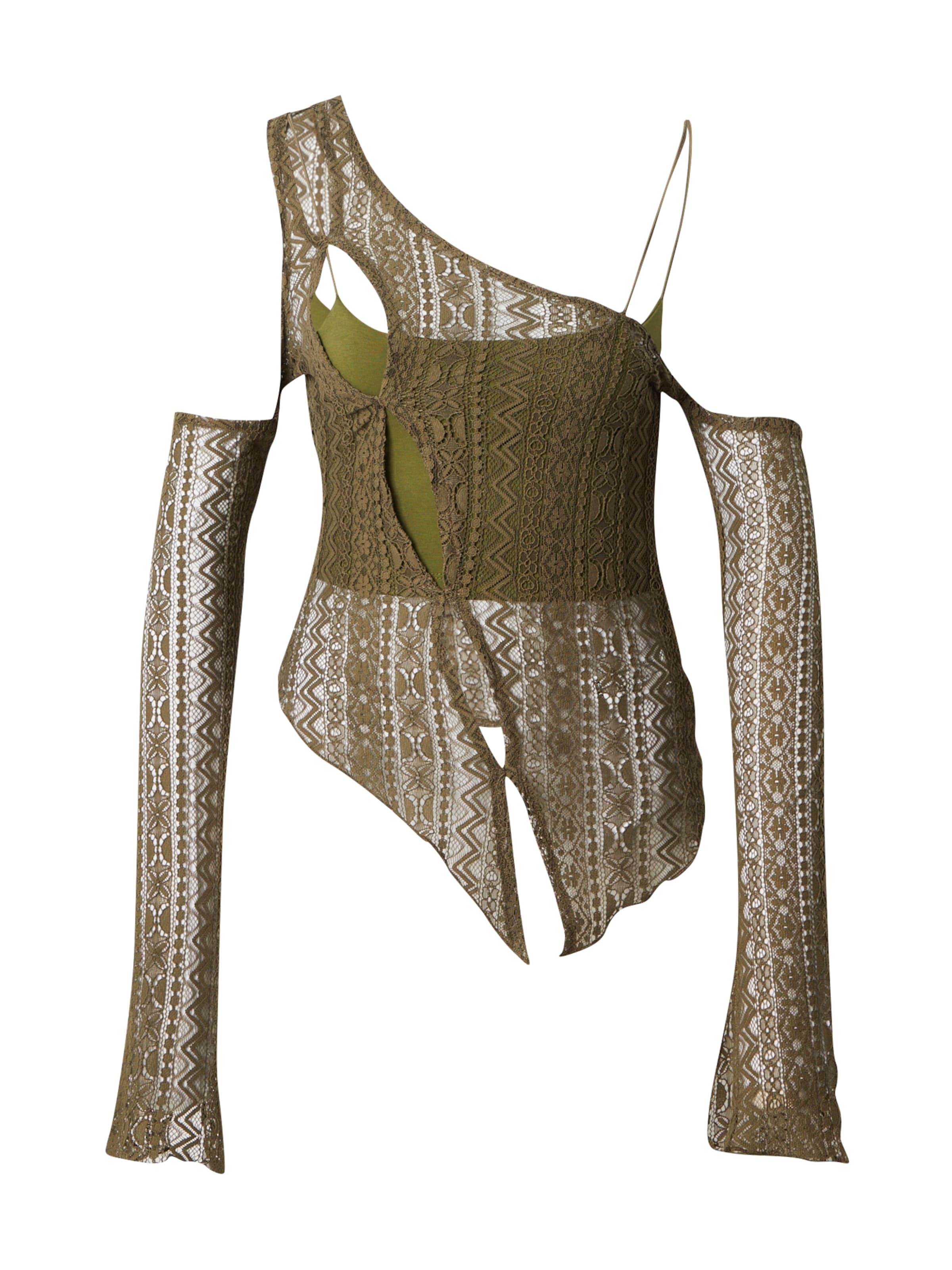 SHYX Μπλουζάκι 'Arika' σε πράσινο: μπροστά