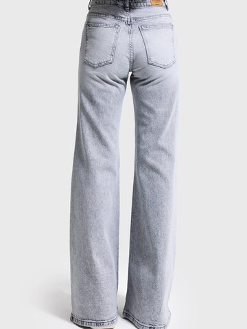 IT'S BASIC Flared Jeans 'FLARE MID RISE JEANS' in Grijs