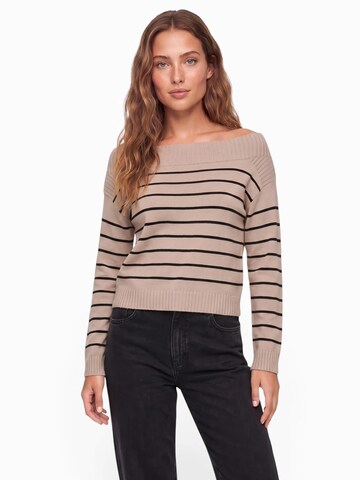 Pull-over 'ONLKATIA' ONLY en marron : devant