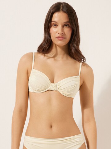 CALZEDONIA Balconette Bikinitop in Beige: Vorderseite
