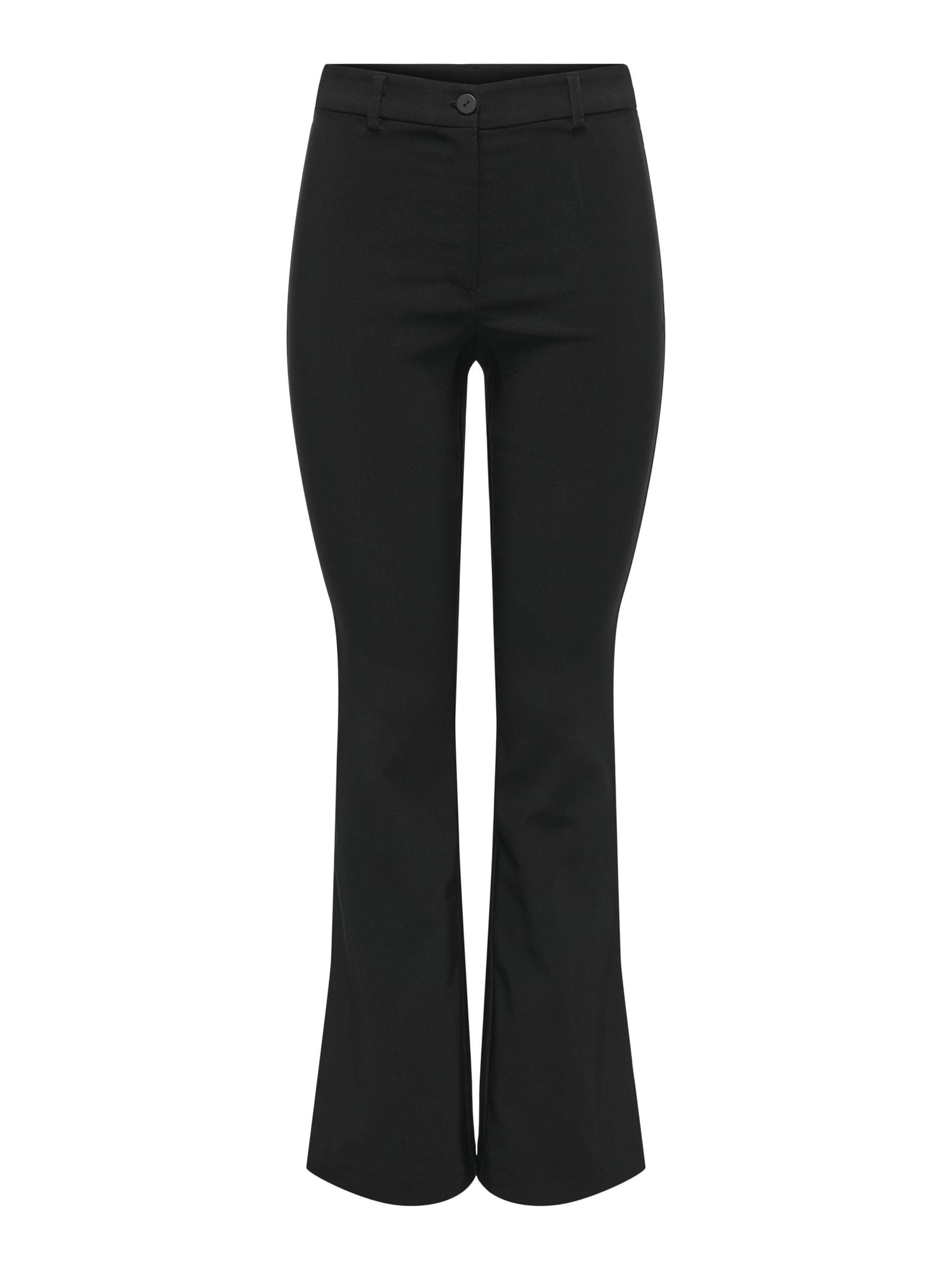 JDY Flared Παντελόνι 'JDYTEXA' σε μαύρο: μπροστά