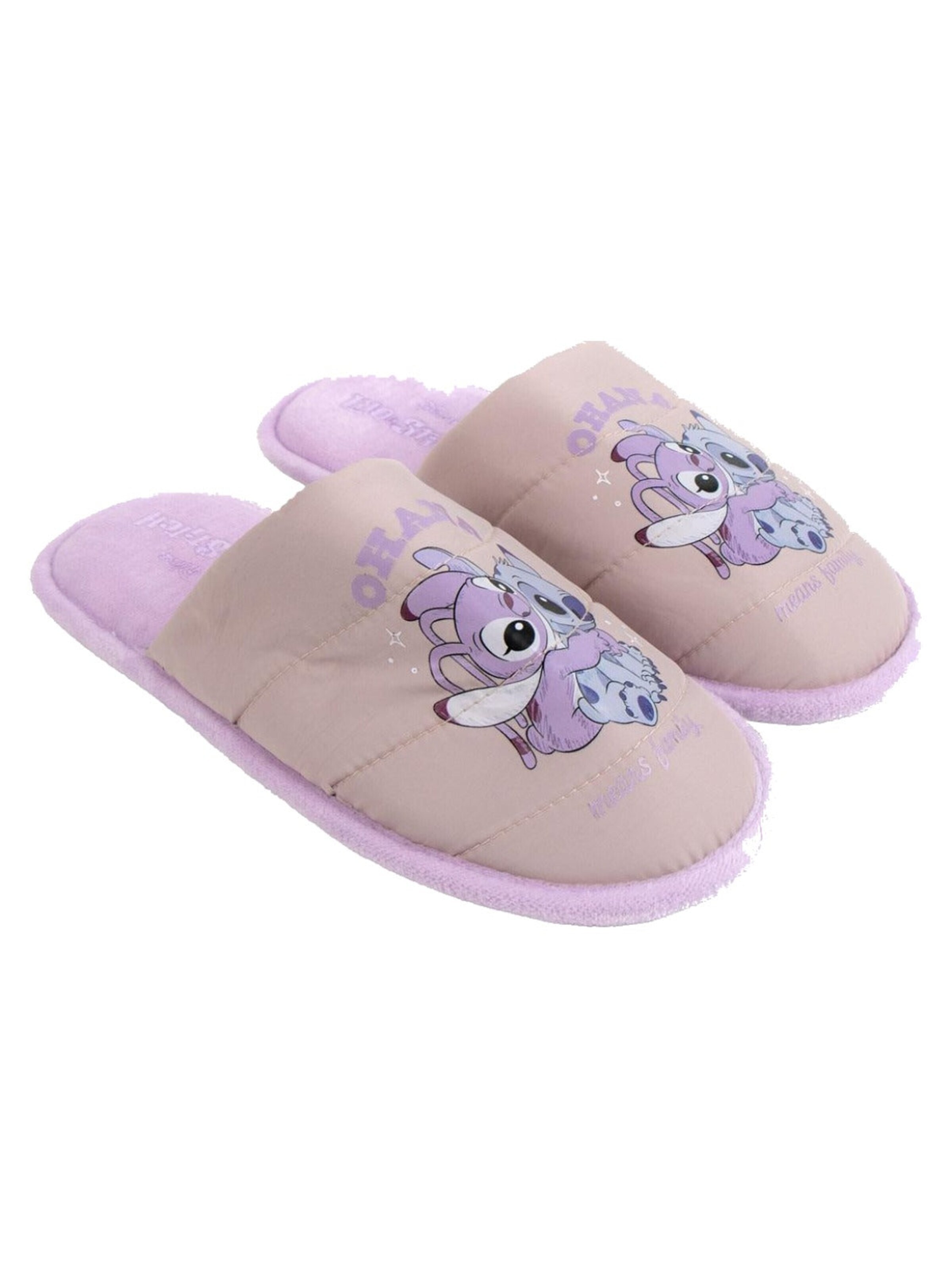 Disney Lilo & Stitch Slippers in Beige