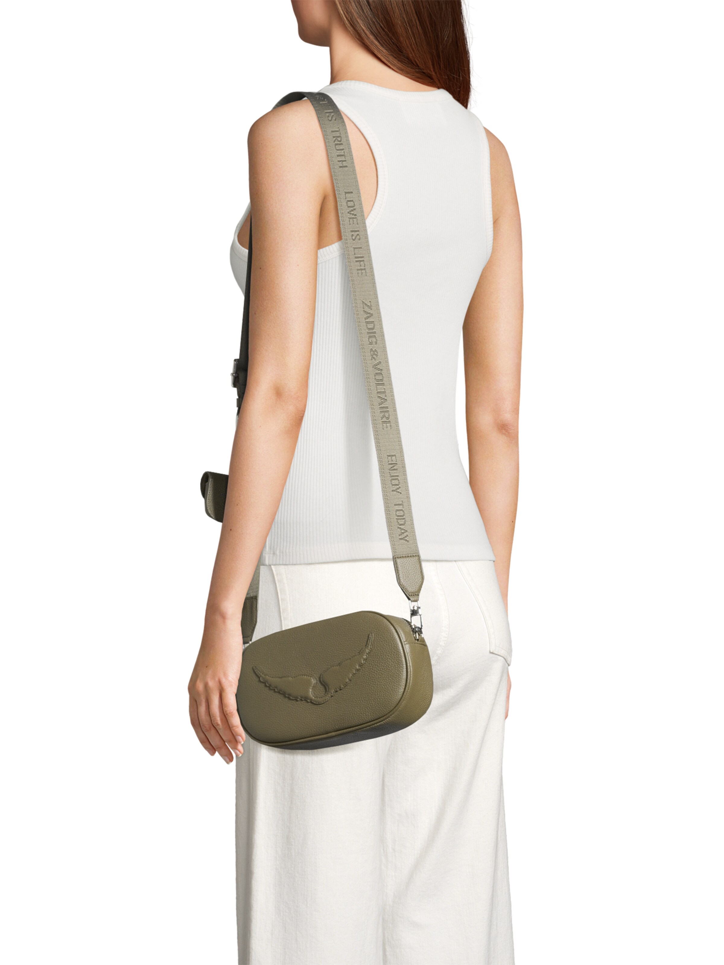 Zadig & Voltaire - Mala de ombro 'ROCK WITH YOU' em verde