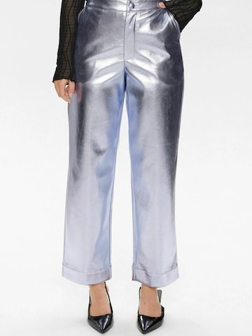 Regular Pantalon ' NUGLENDA ' NÜMPH en argent : devant
