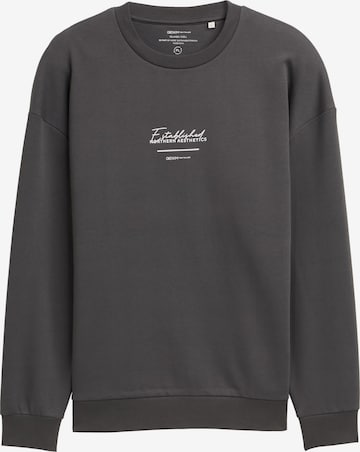 TOM TAILOR DENIM Μπλούζα φούτερ σε γκρι: μπροστά