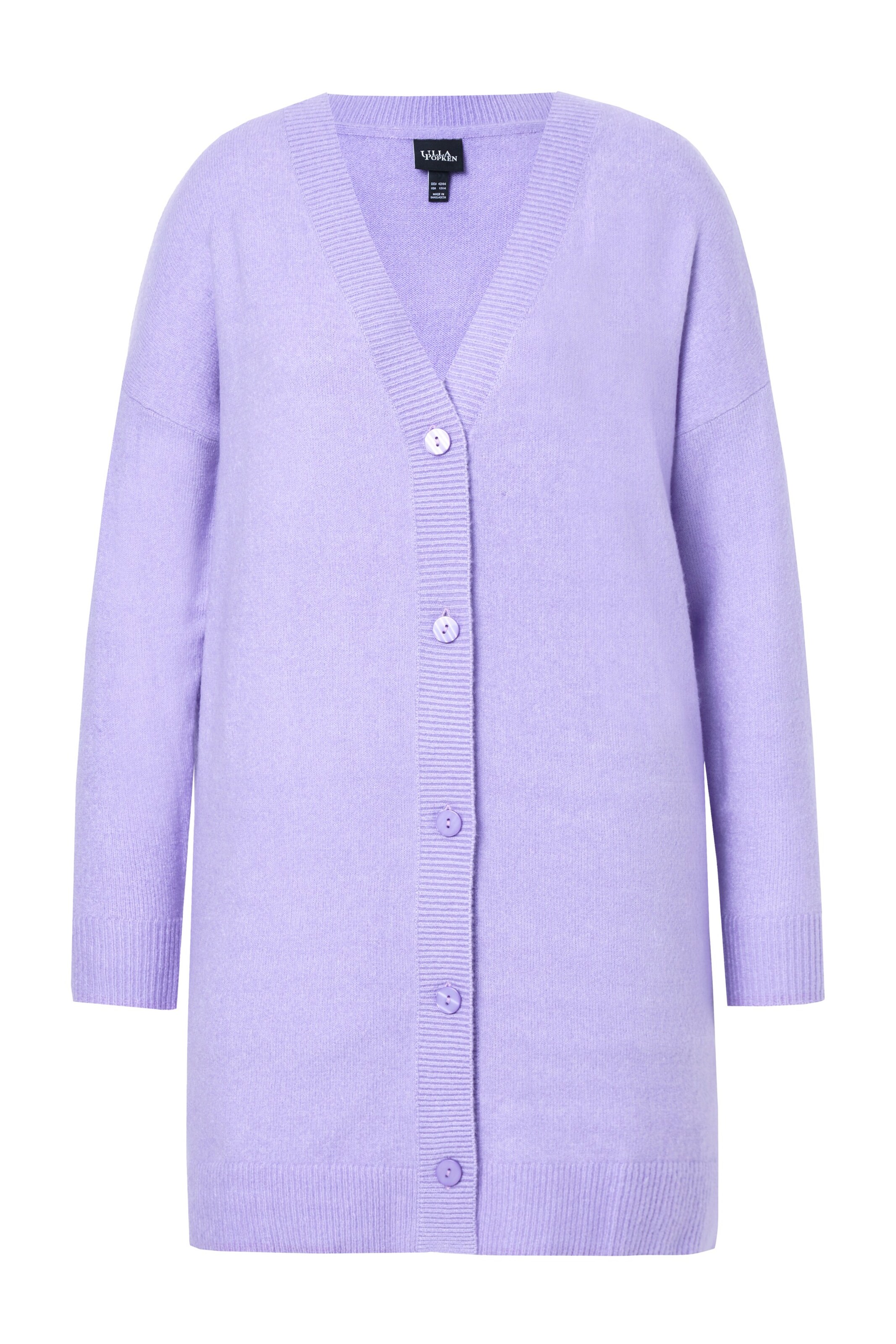 Ulla Popken Strickjacke in Lila: Vorderseite