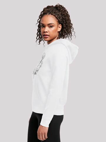 Sweat-shirt 'Die Schöne und das Biest Collage Sketch' F4NT4STIC en blanc