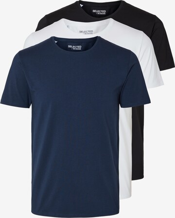 SELECTED HOMME T-Shirt 'SLHROLAND' in Blau: predná strana