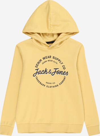 Jack & Jones Junior Mikina 'Andy' – žlutá: přední strana