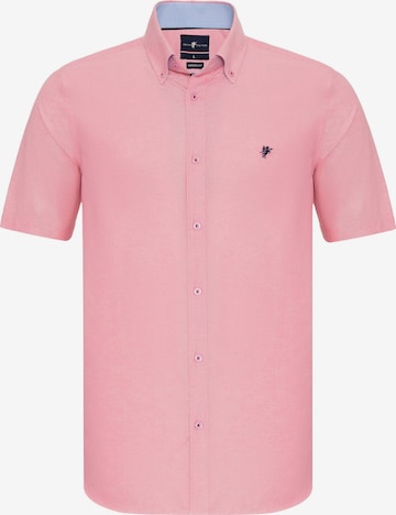 DENIM CULTURE Button Up Shirt ' MARCUS ' in Pink: front