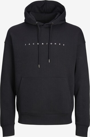 Felpa 'Star' di Jack & Jones Plus in nero: frontale