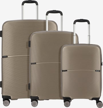 Set di valigie 'San Francisco' di Worldpack in oro: frontale