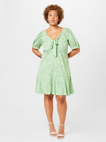 PIECES Curve Dress in Green