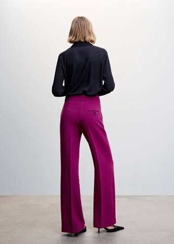 MANGO Wide leg Pleated Pants 'Simon' in Pink