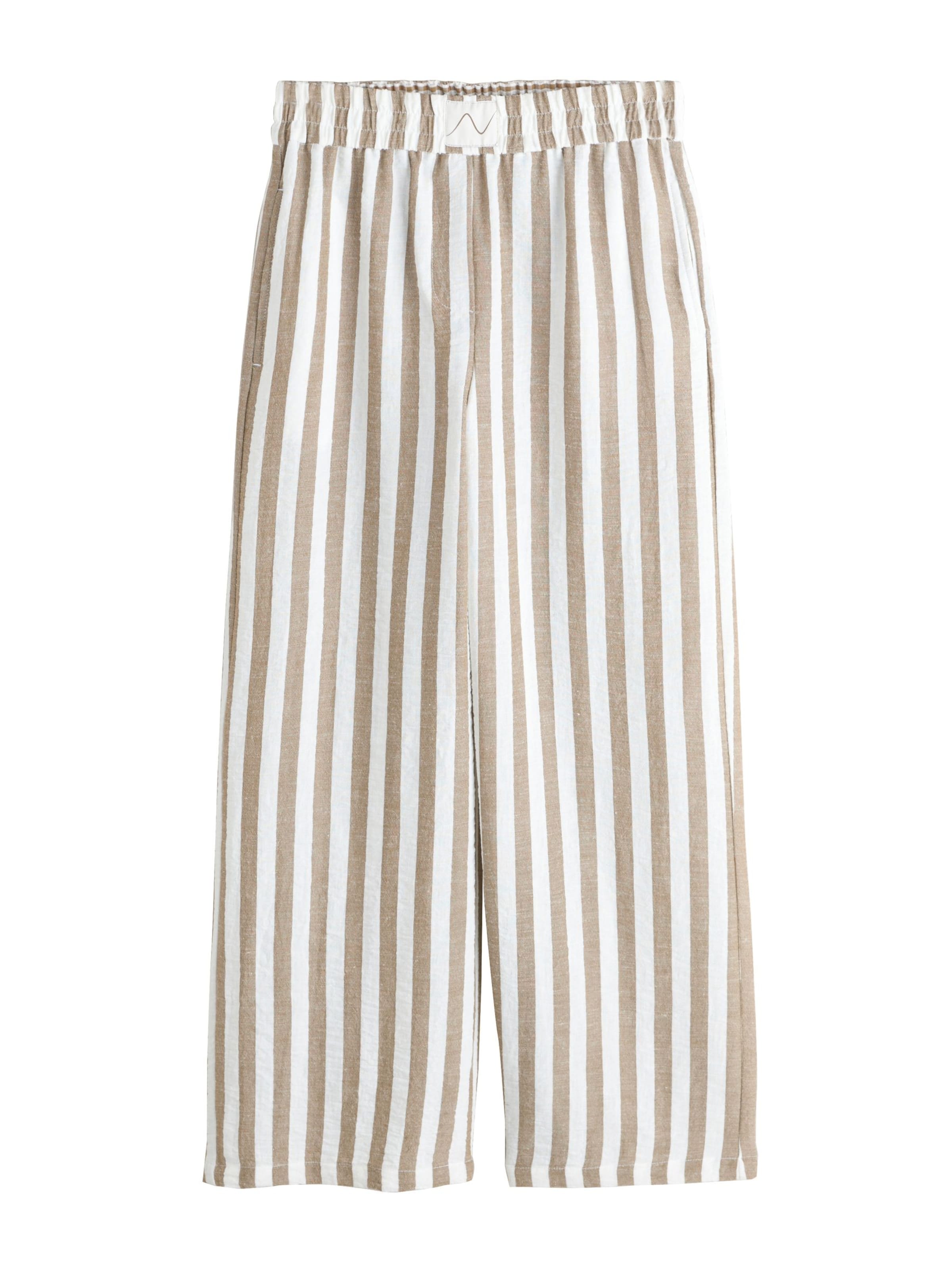 Wide Leg Pantalon Next en beige : devant