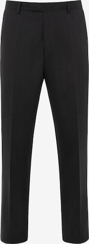 Thomas Goodwin Slim fit Pleated Pants in Black: front
