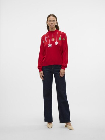 Pull-over 'NEW QUEEN GUARD ' VERO MODA en rouge