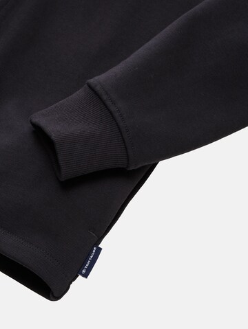 TOM TAILOR Sweatvest in Zwart