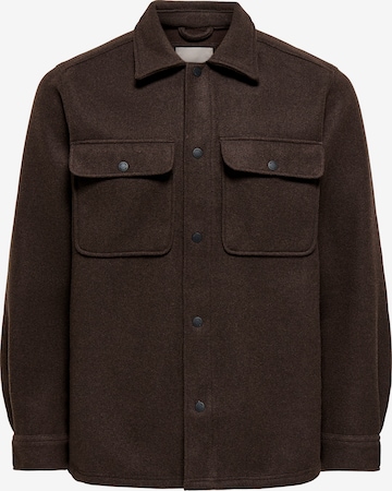 Only & Sons Between-season jacket 'ONSAsh' in Brown: front
