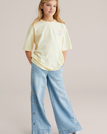 T-Shirt WE Fashion en jaune