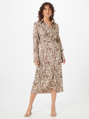 AX Paris Shirt Dress in Brown: front