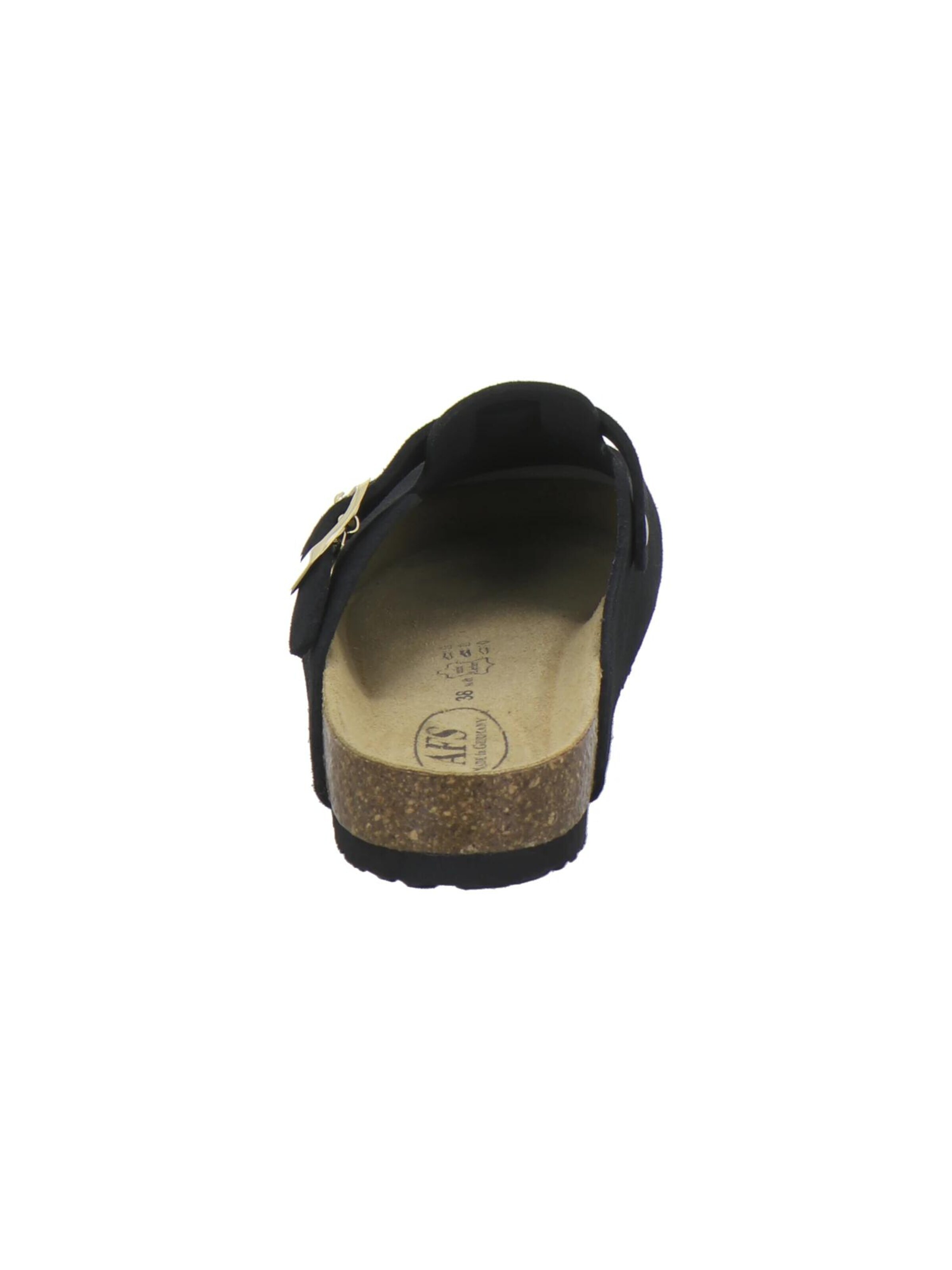 Sabots 'Clogs Damen schwarz Veloursleder' AFS-Schuhe en noir