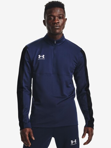 UNDER ARMOUR Functioneel shirt 'Challenger' in Blauw: voorkant