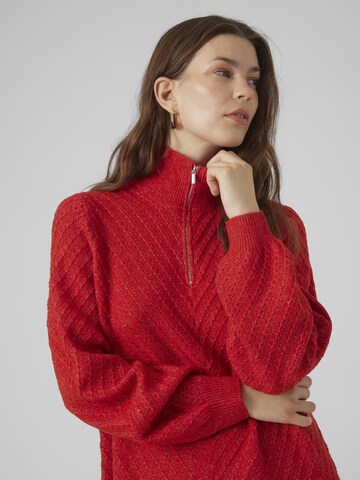 VERO MODA Knit dress in Red
