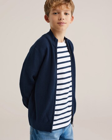 WE Fashion Kardigan w kolorze niebieski: przód