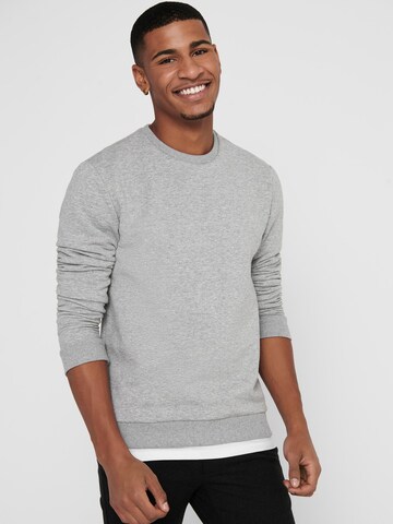 Only & Sons Regular fit Sweatshirt 'Ceres' in Grijs: voorkant