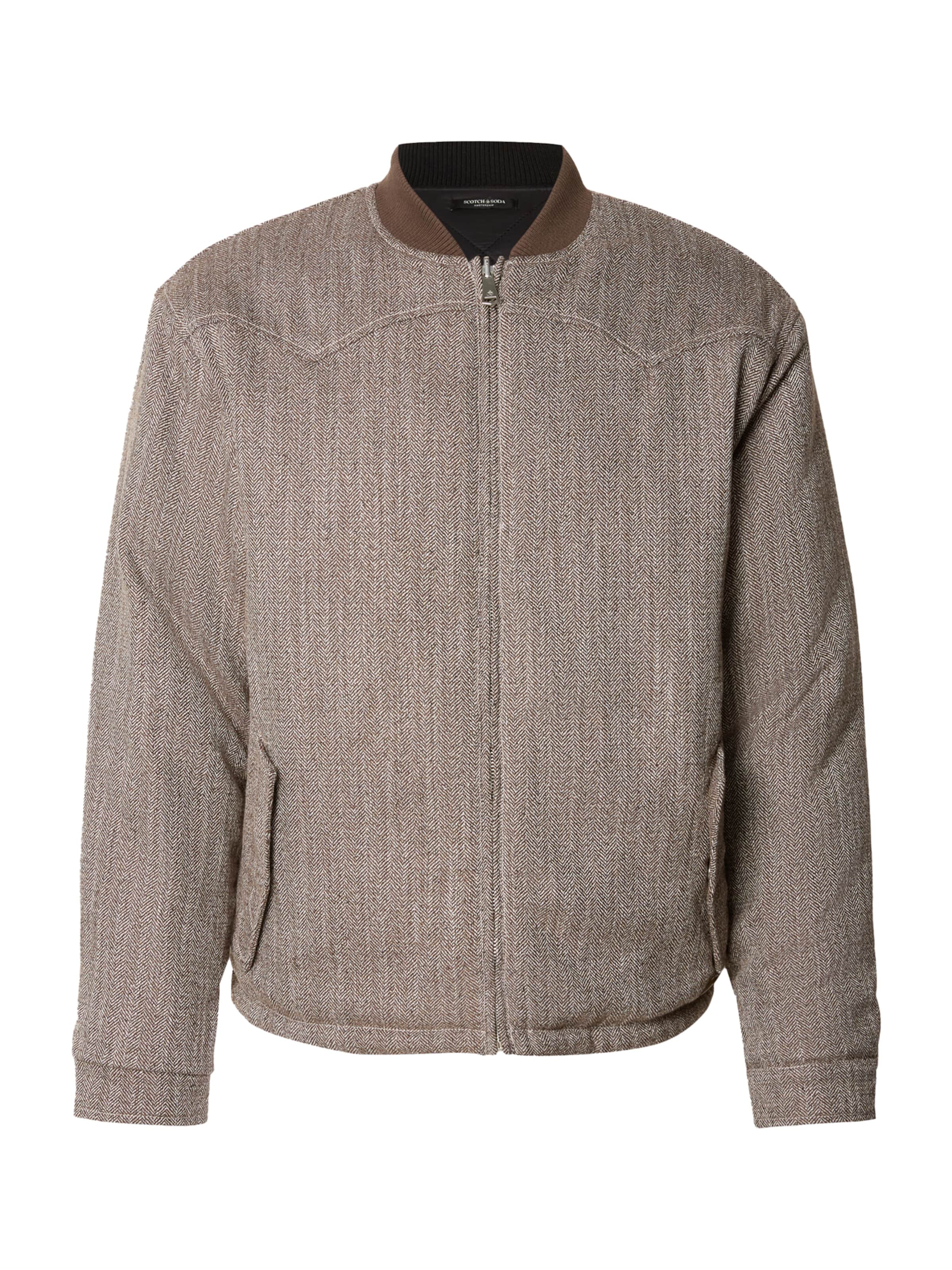 Geacă de primăvară-toamnă de la SCOTCH & SODA pe maro: față