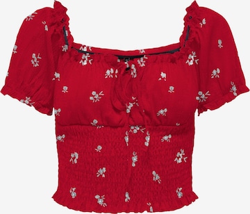 Chemisier 'ONLHillary' ONLY en rouge : devant