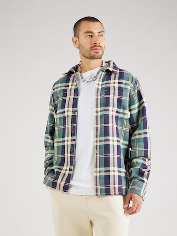 Iriedaily Comfort fit Button Up Shirt 'Chillax Lumber' in Blue: front