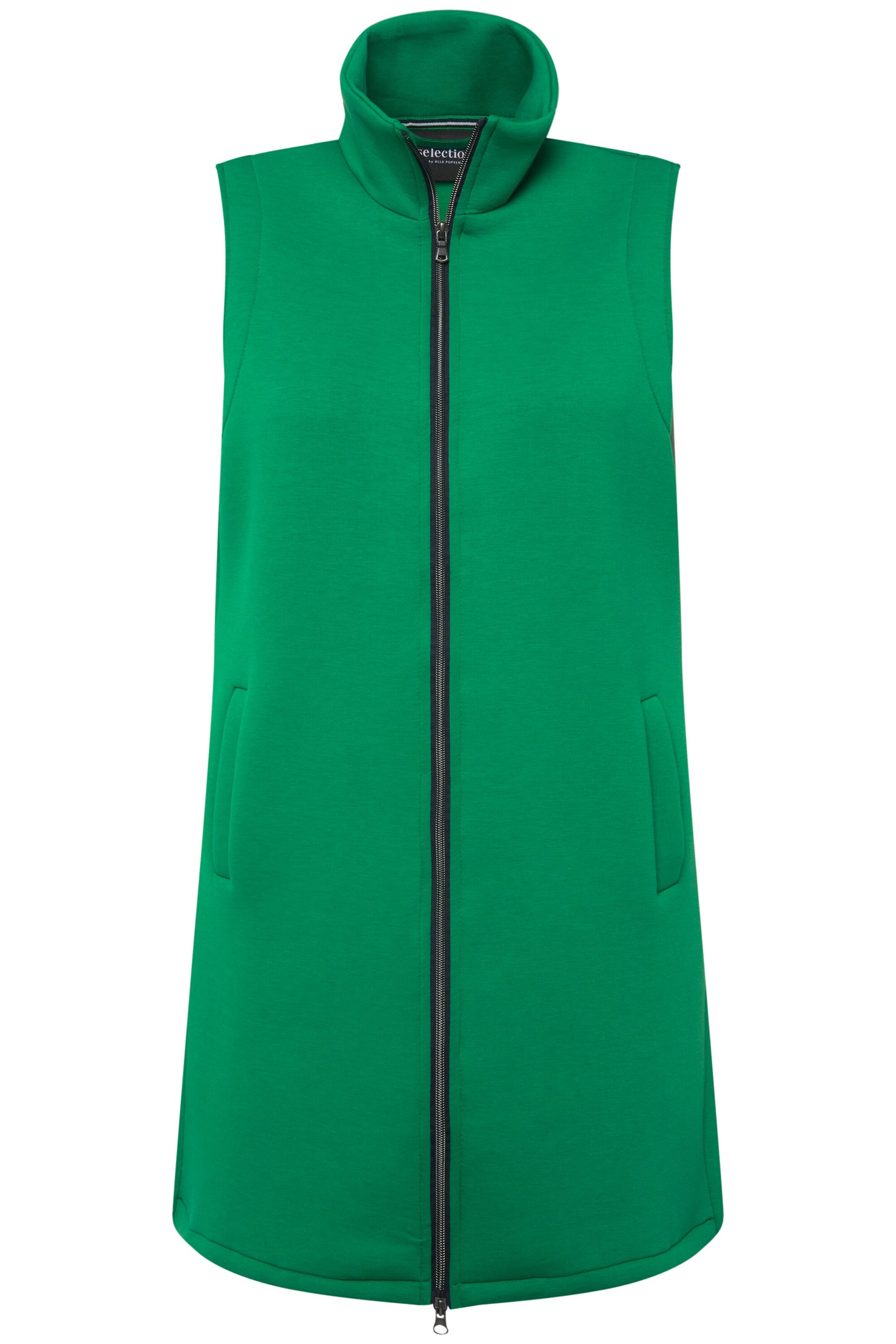 Ulla Popken Weste in Grün: Vorderseite