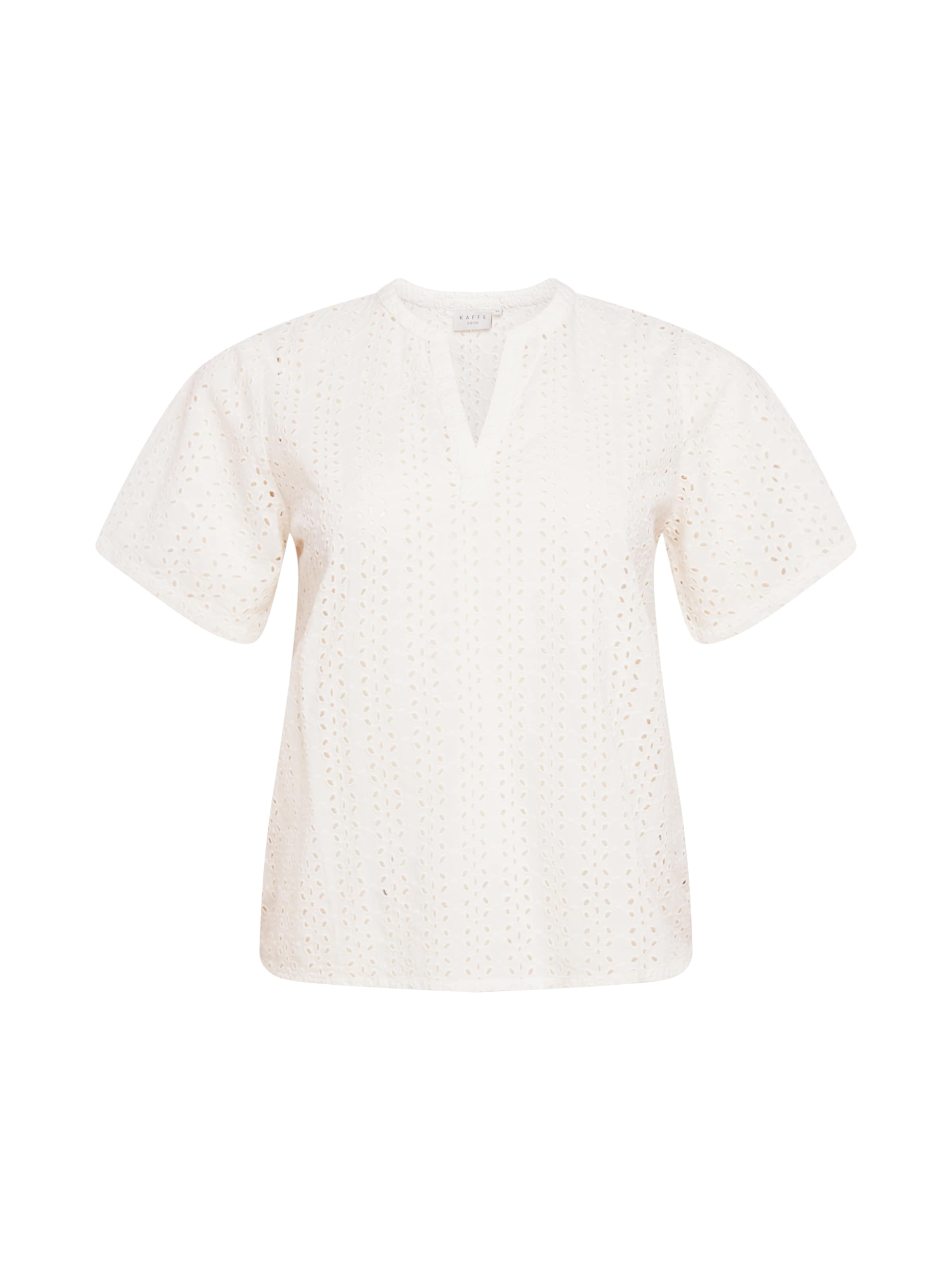KAFFE CURVE Blouse 'KCnomi' in White: front