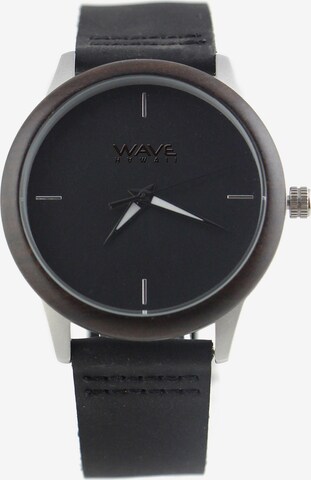 Wave Hawaii Analoog horloge 'Ebenholz ' in Zwart