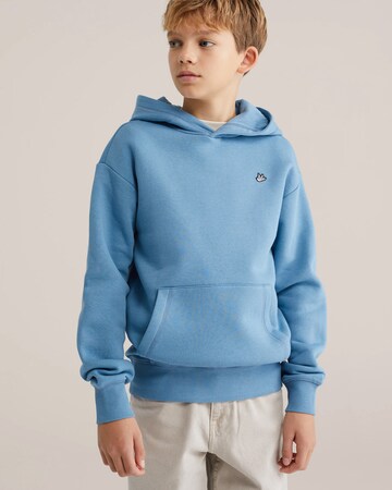 Sweat WE Fashion en bleu : devant