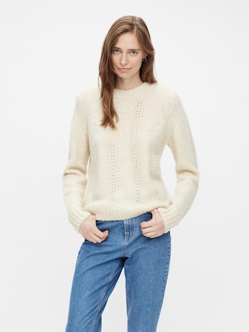 PIECES Sweater 'Bibi' in Beige: front