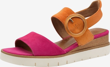 Sandales Tamaris en rose : devant