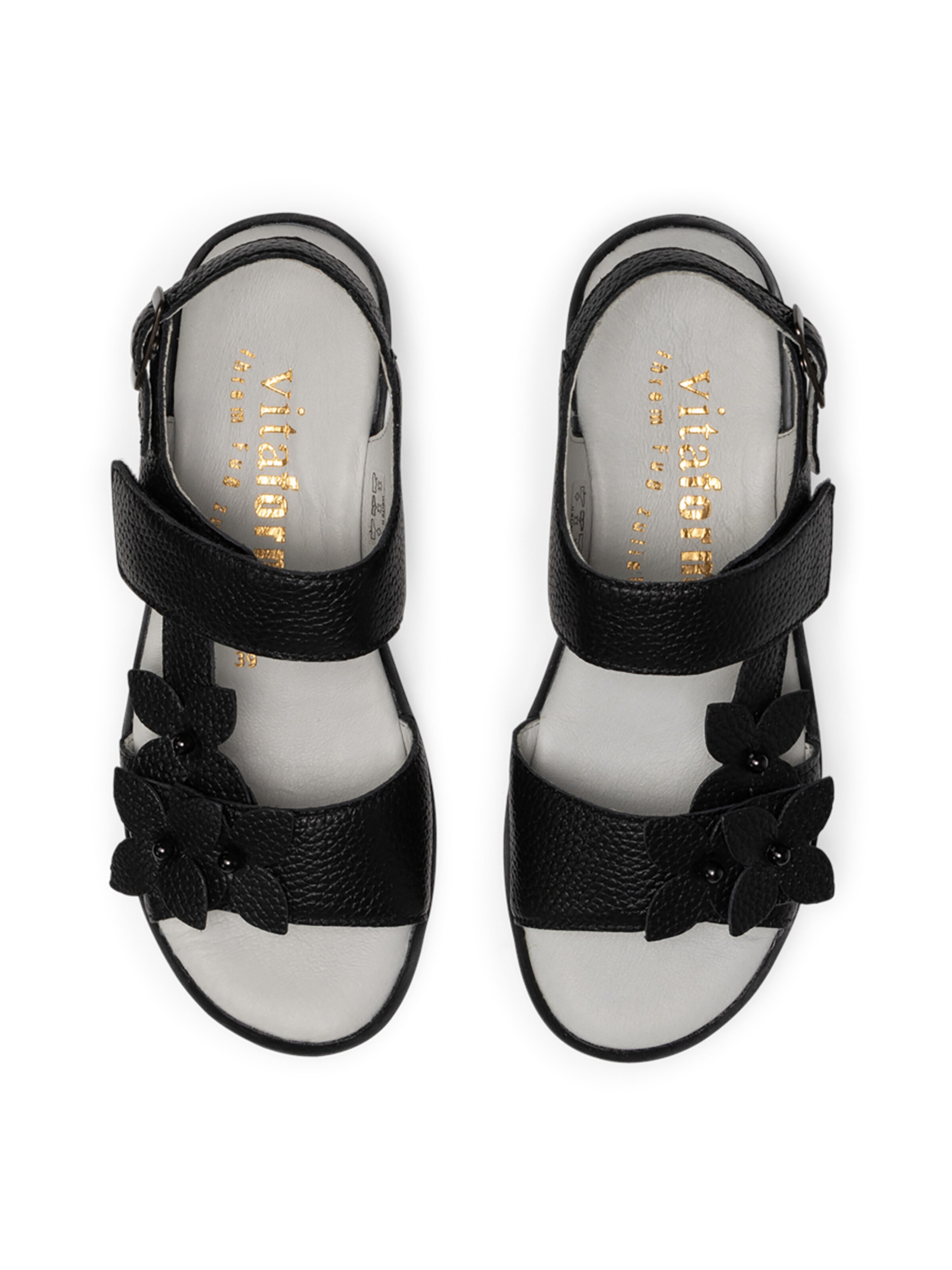 VITAFORM Riemensandale in Schwarz