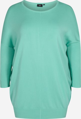 Zizzi Pullover 'Carrie' in Grün: predná strana