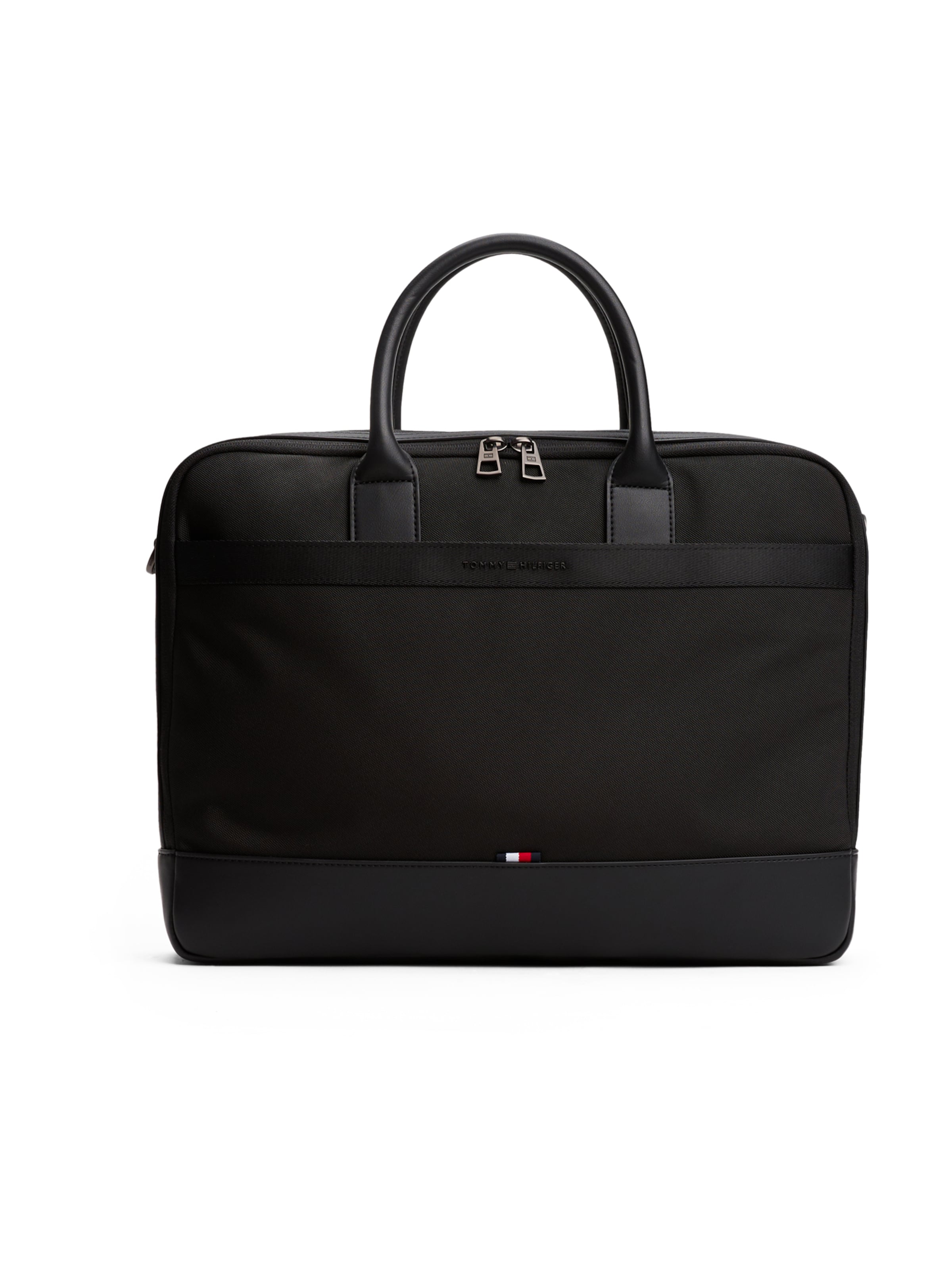 TOMMY HILFIGER Τσάντα λάπτοπ σε μαύρο: μπροστά