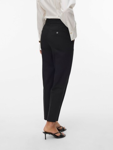 VERO MODA Regular Trousers with creases 'VMMegna' in Black