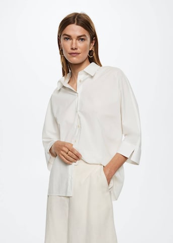 Camicia da donna 'Cancu-h' di MANGO in bianco: frontale