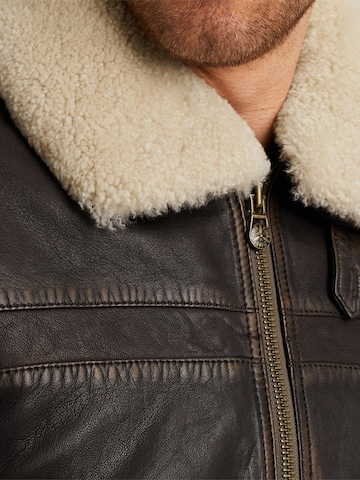 Giacca di mezza stagione 'Snowprop leather jacket' di PME Legend in marrone