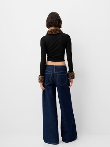 Bershka Knit cardigan in Black
