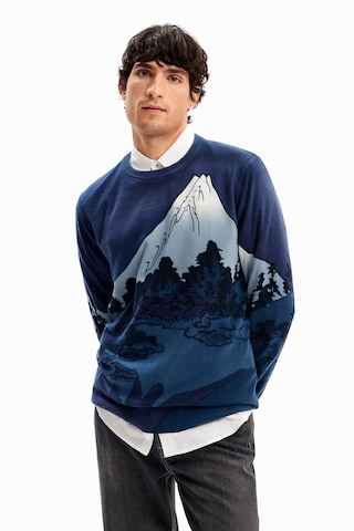 Desigual Sweter w kolorze niebieski: przód