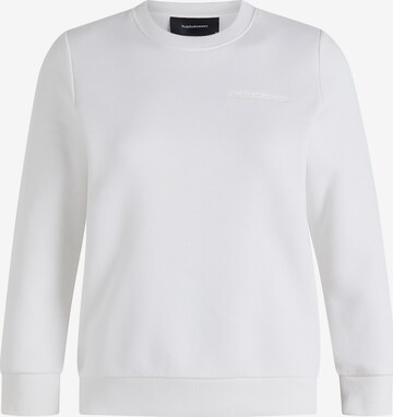 PEAK PERFORMANCE Sweatshirt 'Crew' in Wit: voorkant